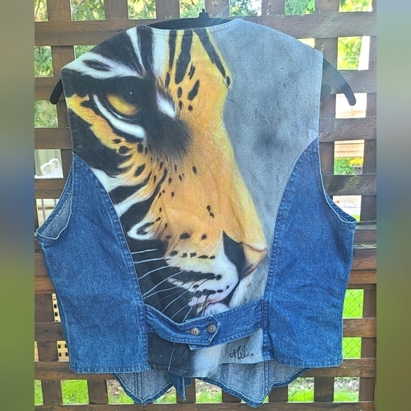 Vintage Hand Painted Vest - Picture 5 of 8